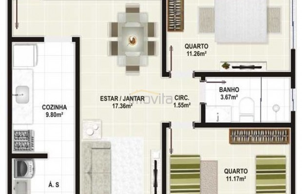 Foto ﾹ8 Apartamento Venda em Bahia, Vitória da Conquista, R Recanto dos Pássaros