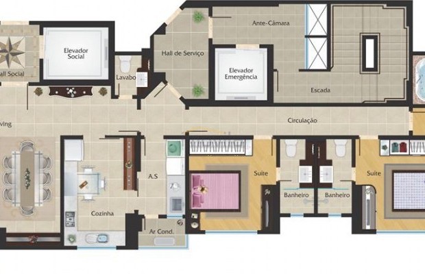 Foto ﾹ25 Apartamento Venda em Santa Catarina, Balneário Camboriú, Avenida  Brasil